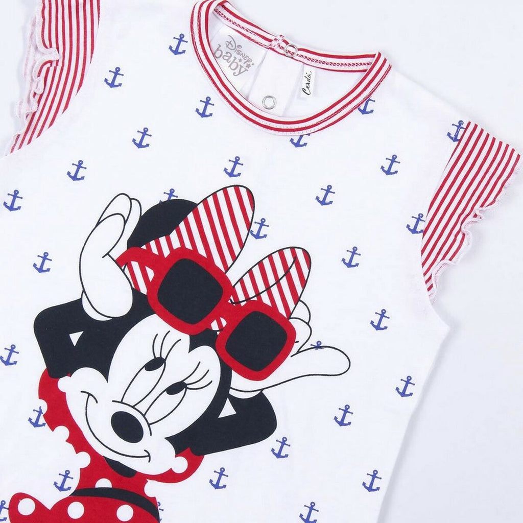 Summer Pyjama Minnie Mouse White Red