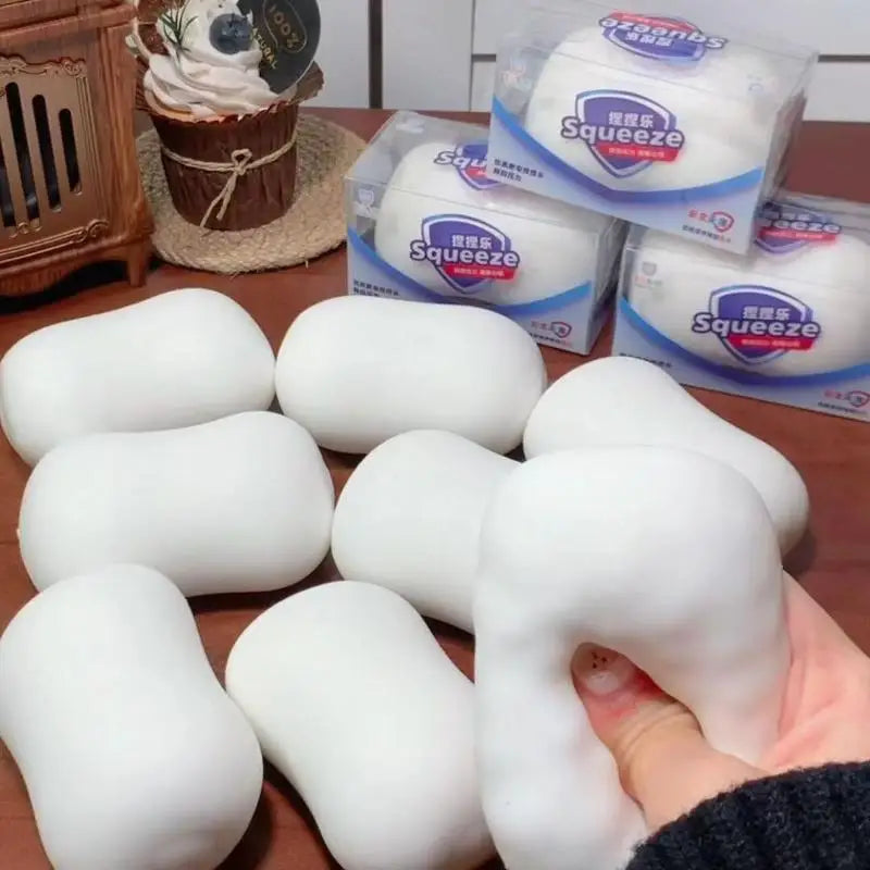Hot Sale Soft TPR Crunch Soap Ball Squeeze Toy Slow Rebound Hand Fidget Toy Stress Relief Decompression Toy For Daily Usage
