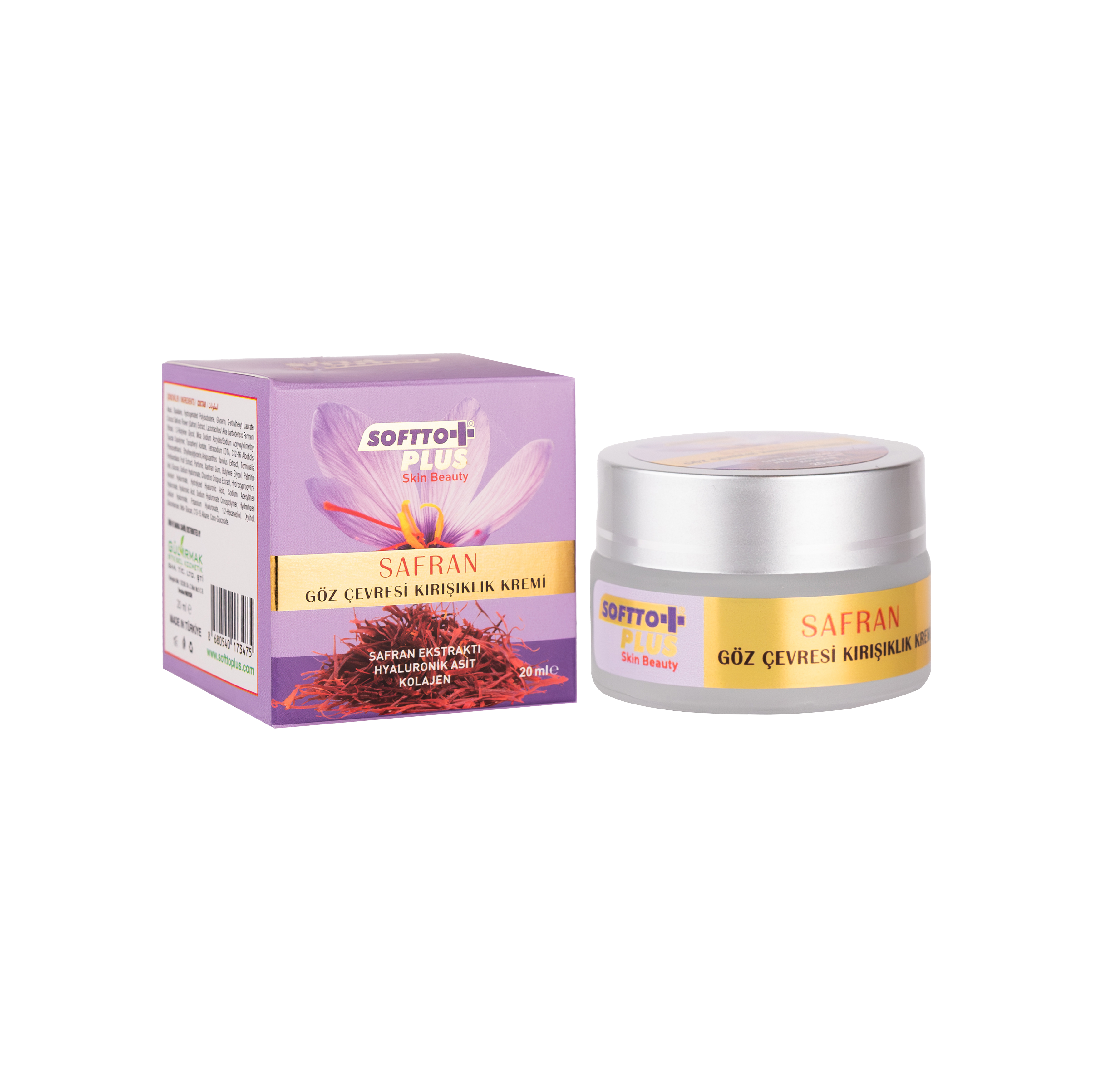 Cremă Contur Ochi cu Şofran – Anti-rid & Iluminatoare, 20 ml CRABLAND