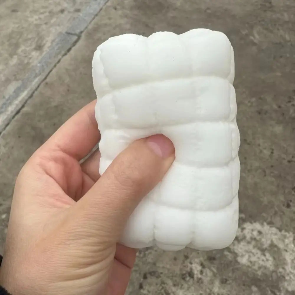 Squishy Soap Fidget Toy Square Soap Milk White Stress Relieving Toy Slow Rebound Relieve Anxiety Sensory Toy Kids Birthday Party