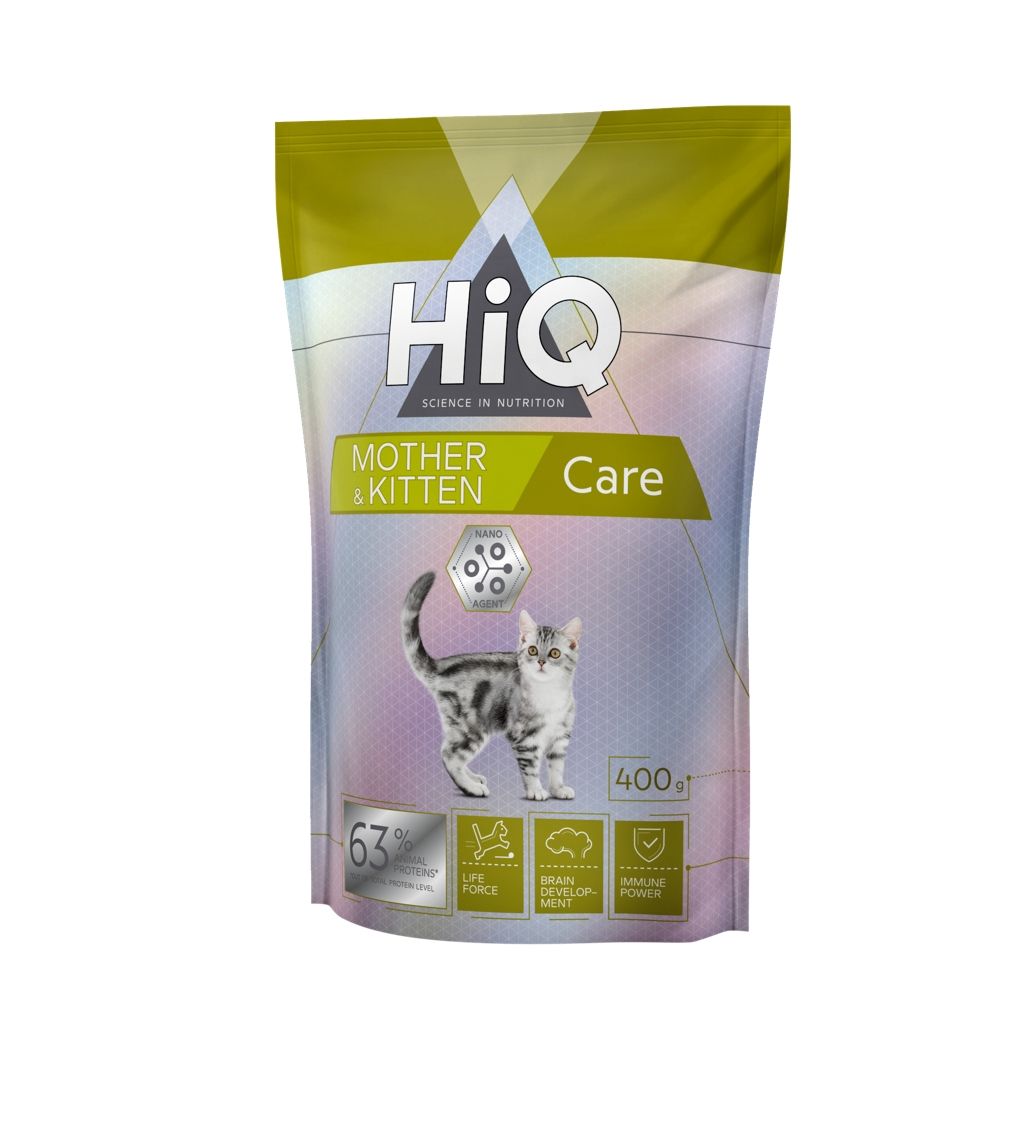 Hrana uscata pentru pisici tinere pe baza de carne de pasare, HiQ Kitten and mother care, 400 g endler