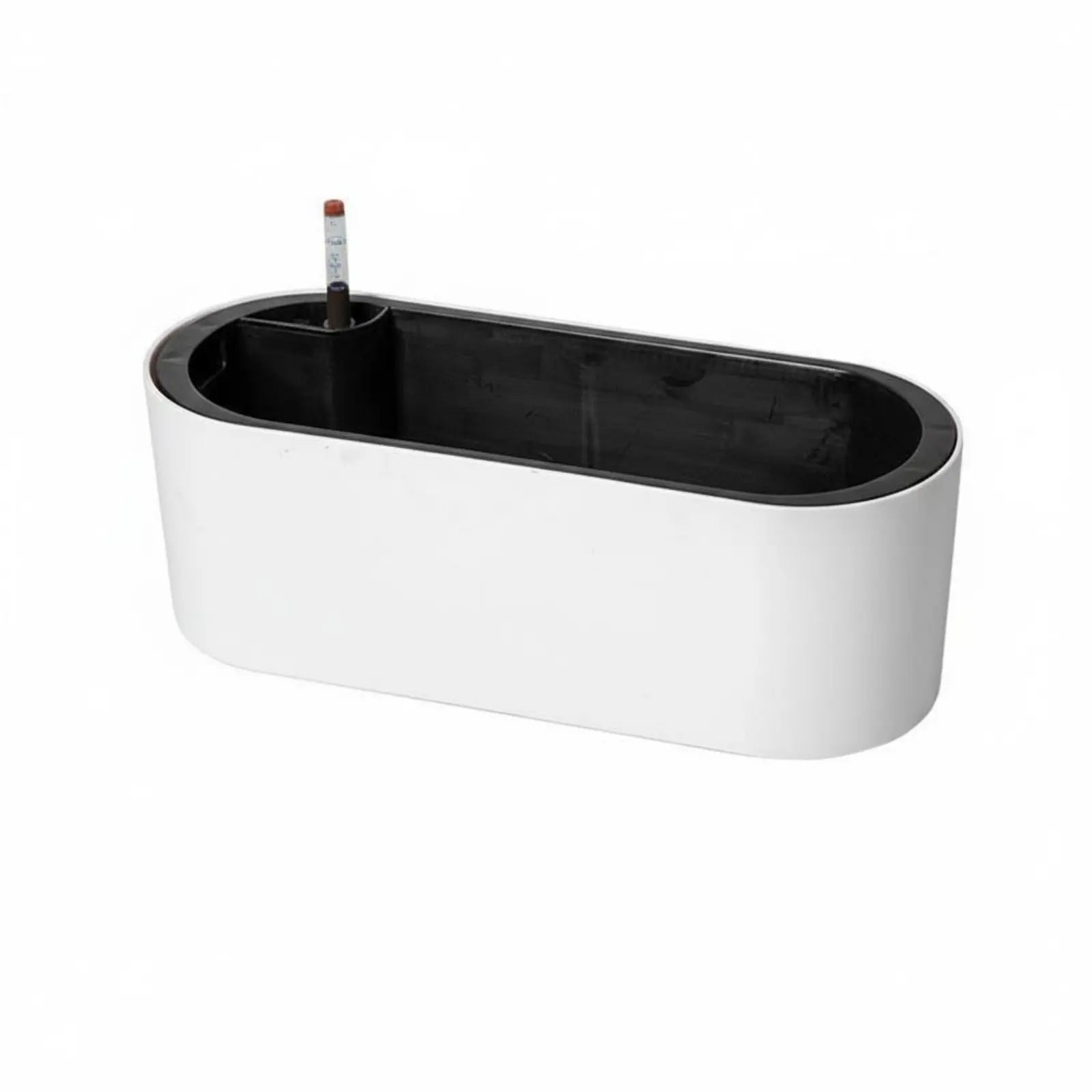 Rectangular Flower Pot with Legs Wall-Mountable Rectangular Hanging Planter Hanging Railing Planter Minimalist Design for Office cart2u.ro