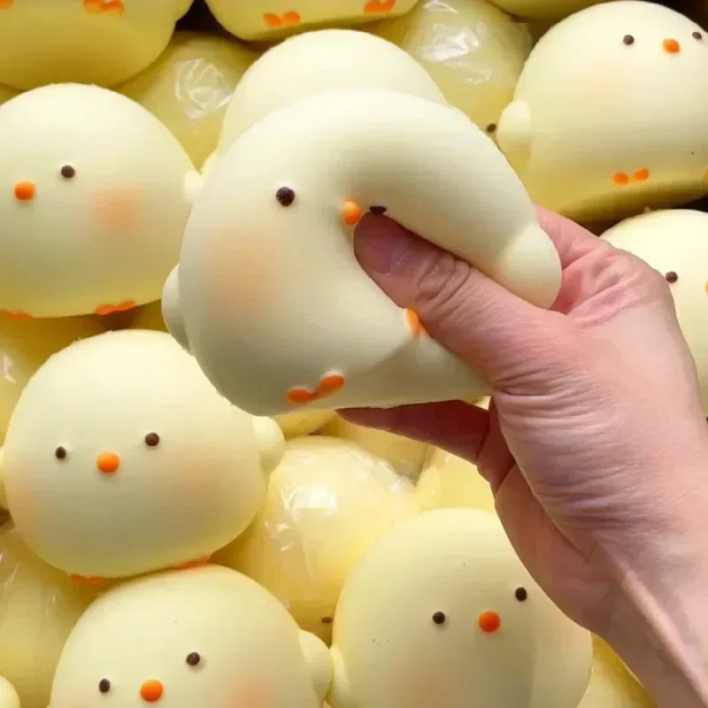 HOT! Cute Giant Chick Squishy Toy Slow-Rising Stress Relief & Sensory Fidget Toy for Kids and Adults Anxiety ADHD Autism Relief