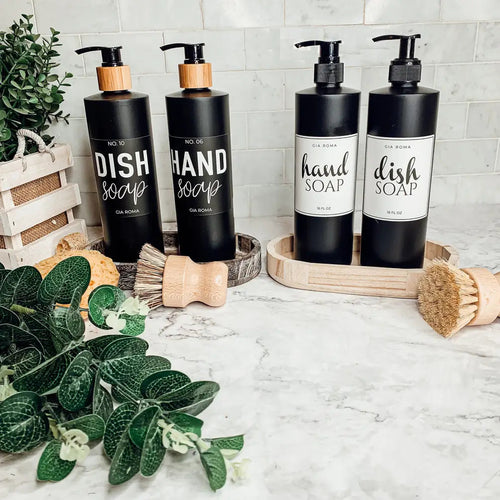 16oz Plastic Black Bottles - Cart2u.ro