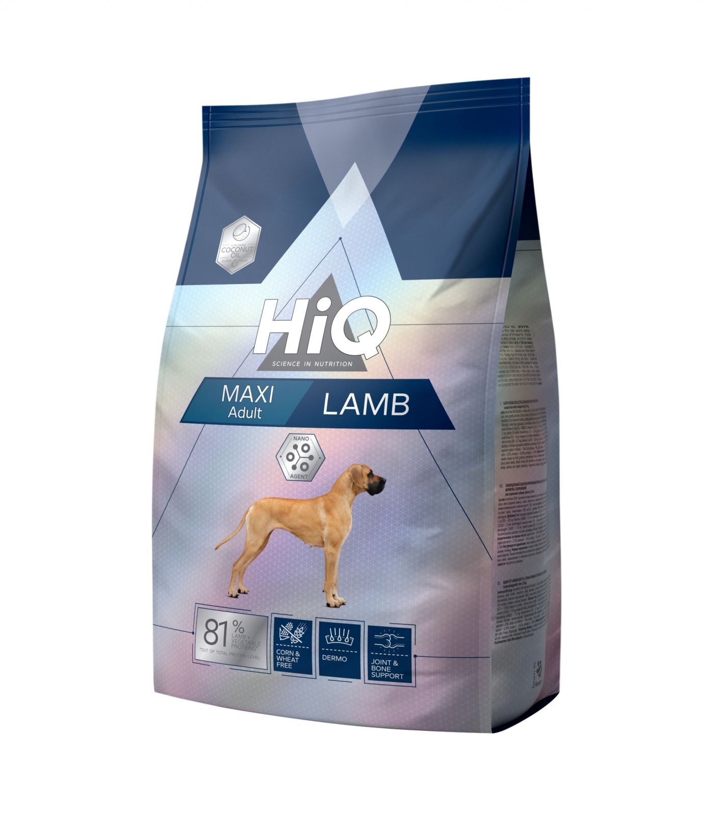 Hrana uscata pentru caini adult cu carne de miel, HiQ Maxi Adult Lamb, 2.8 kg endler