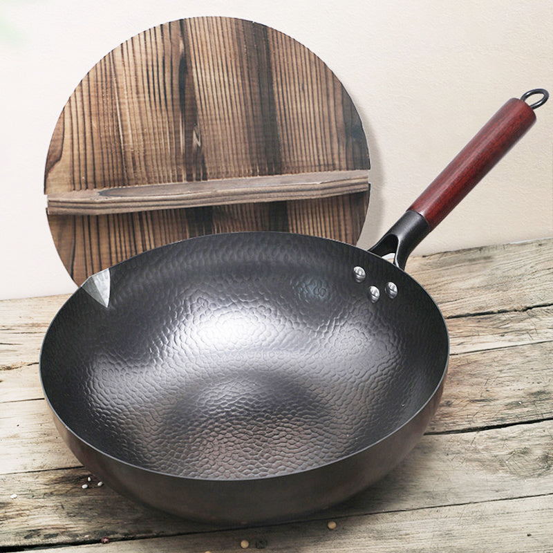 Iron Pan Traditional Iron Wok Handmade - Cart2u.ro