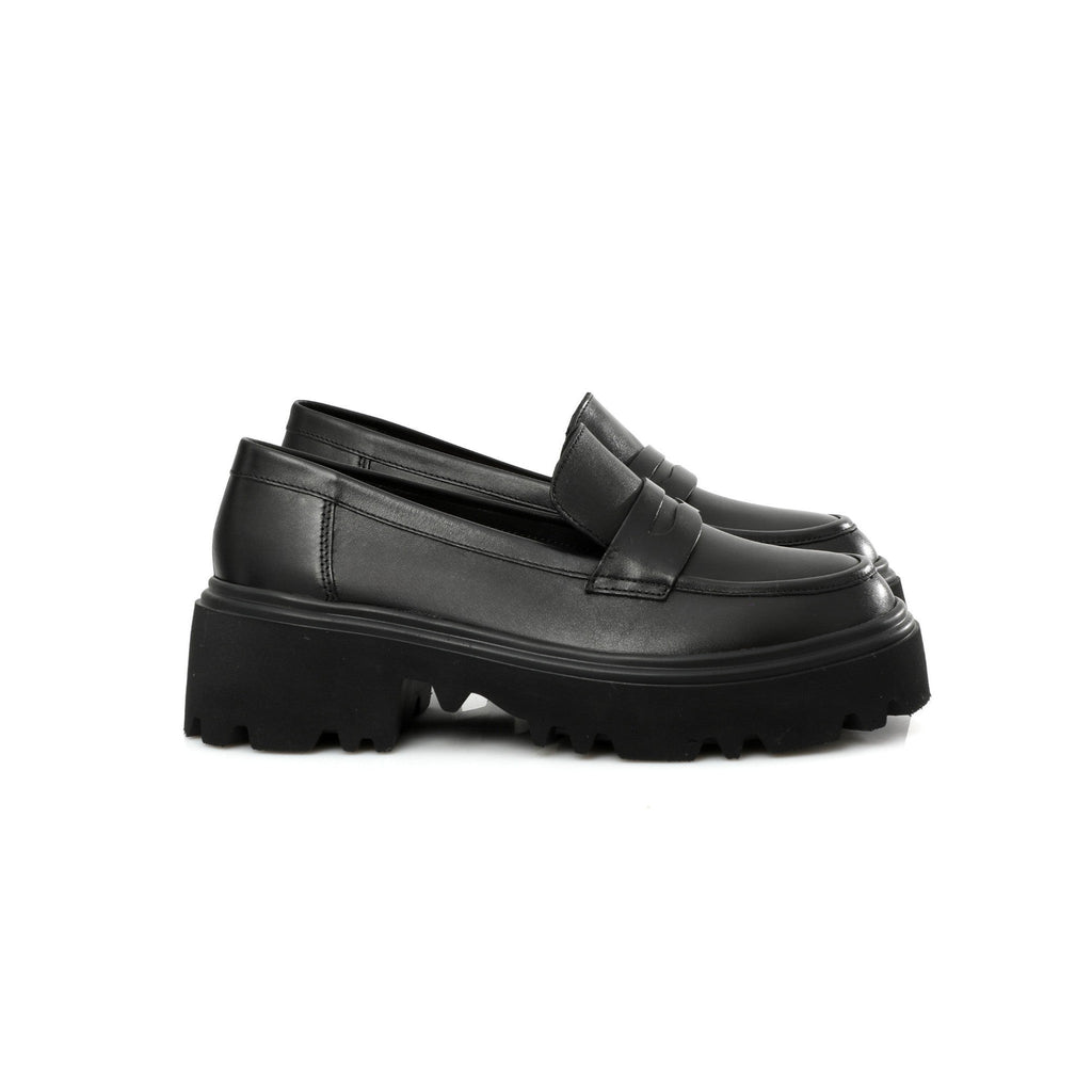 Chunky Penny Loafer Noire FARFA