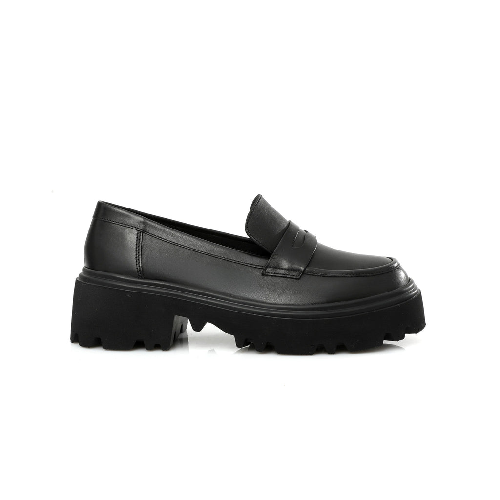 Chunky Penny Loafer Noire FARFA