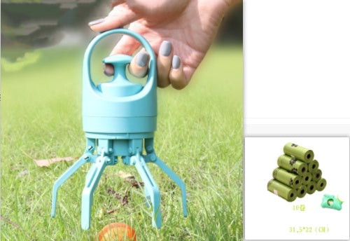 Portable Lightweight Dog Pooper Scooper With Built-in Poop Bag - Cart2u.ro