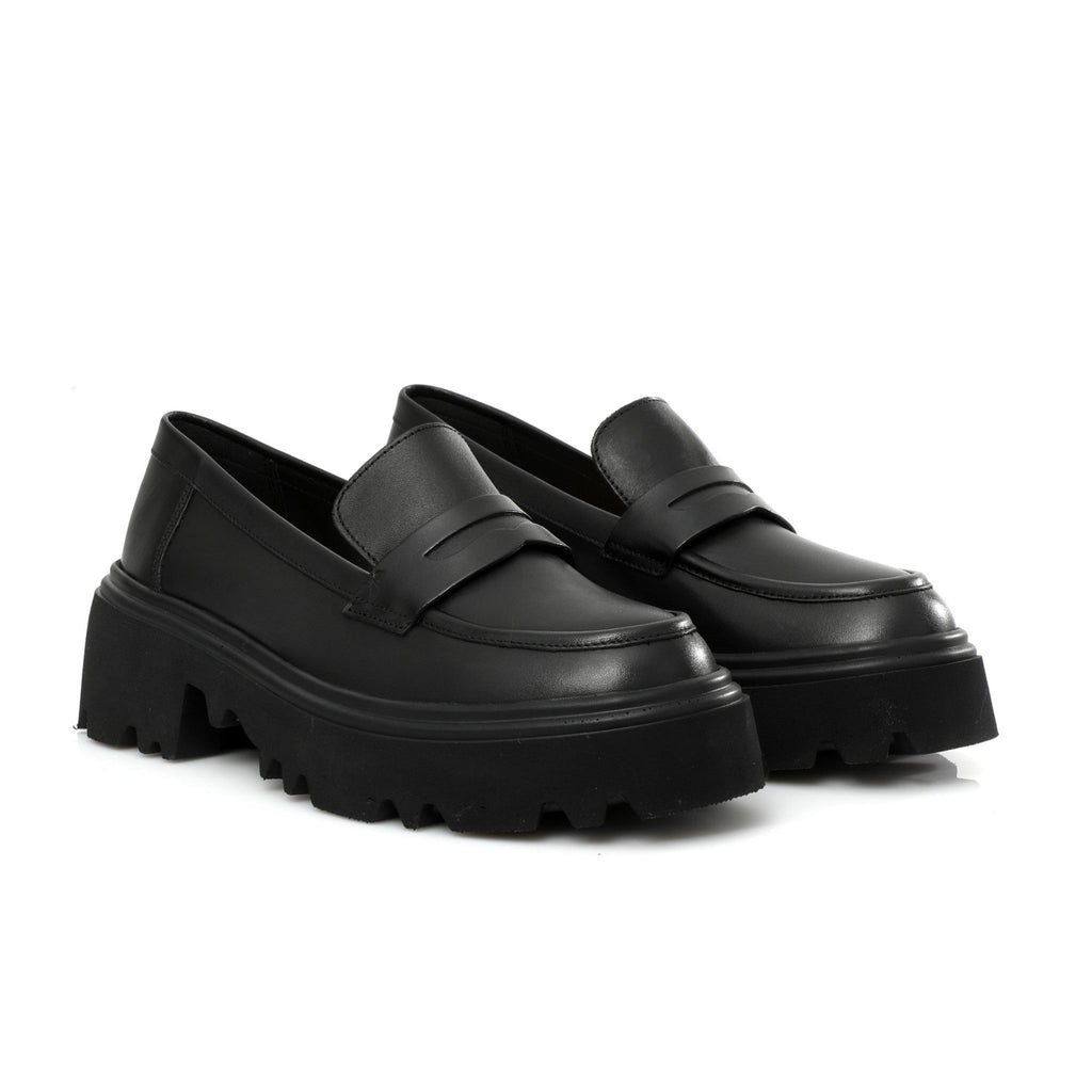 Chunky Penny Loafer Noire FARFA