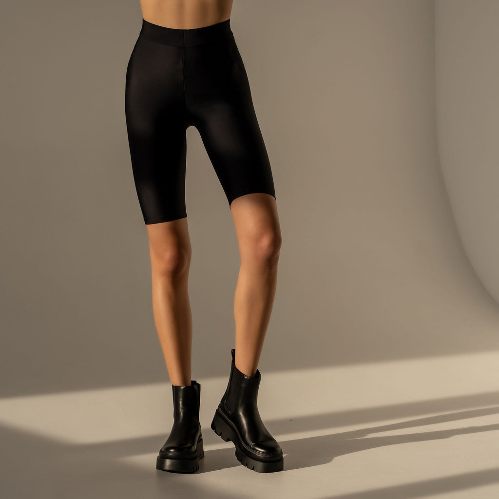 Colanti negri scurti modelatori din lycra Carolina D