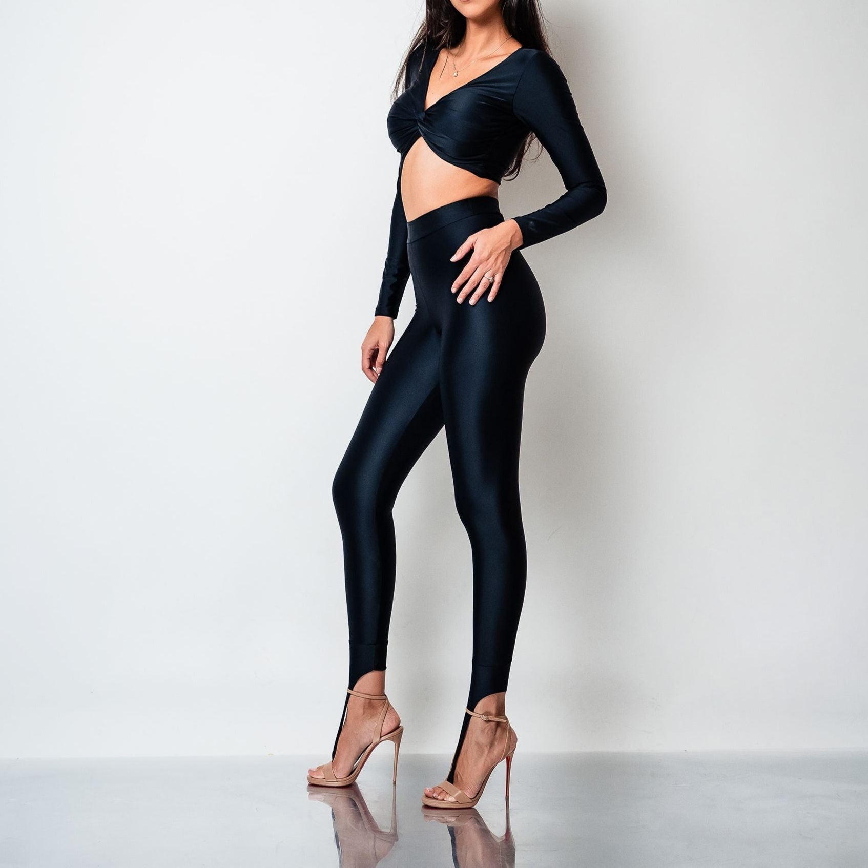 Colanti modelatori cu efect de alungire conceputi pentru incaltaminte cu toc inalt Foxy Carolina D