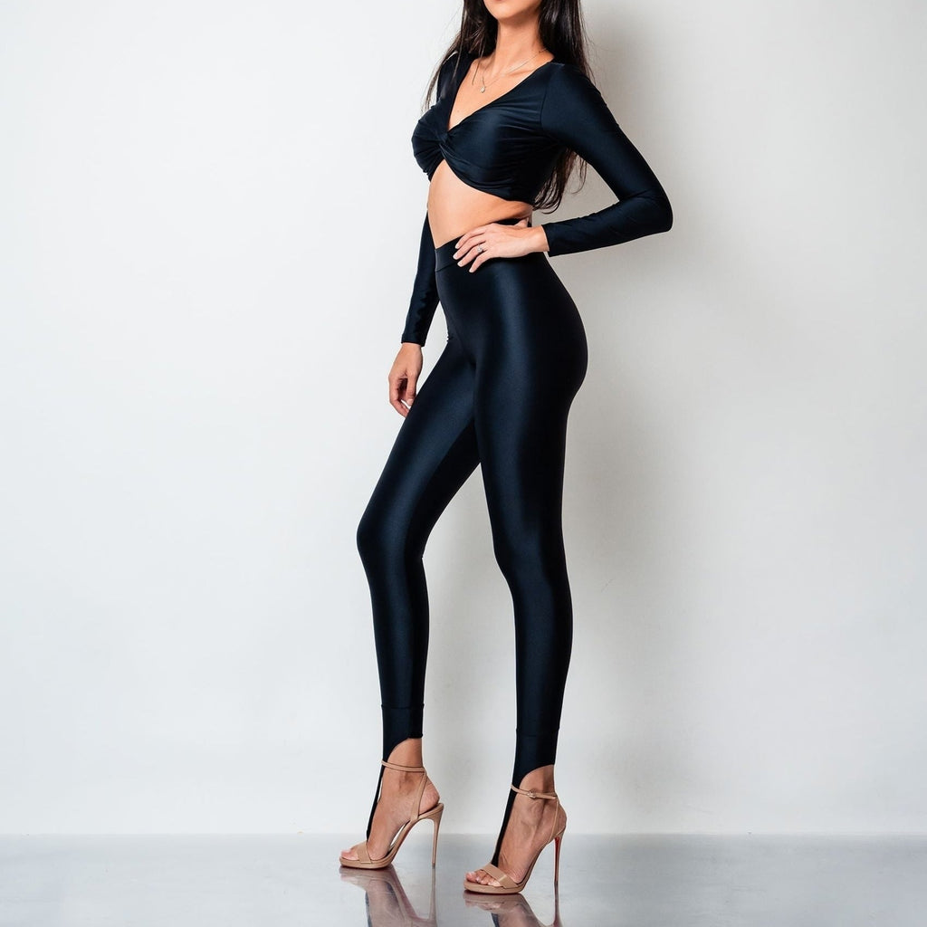 Bustiera modelatoare cu maneca lunga si nod Delulu Carolina D