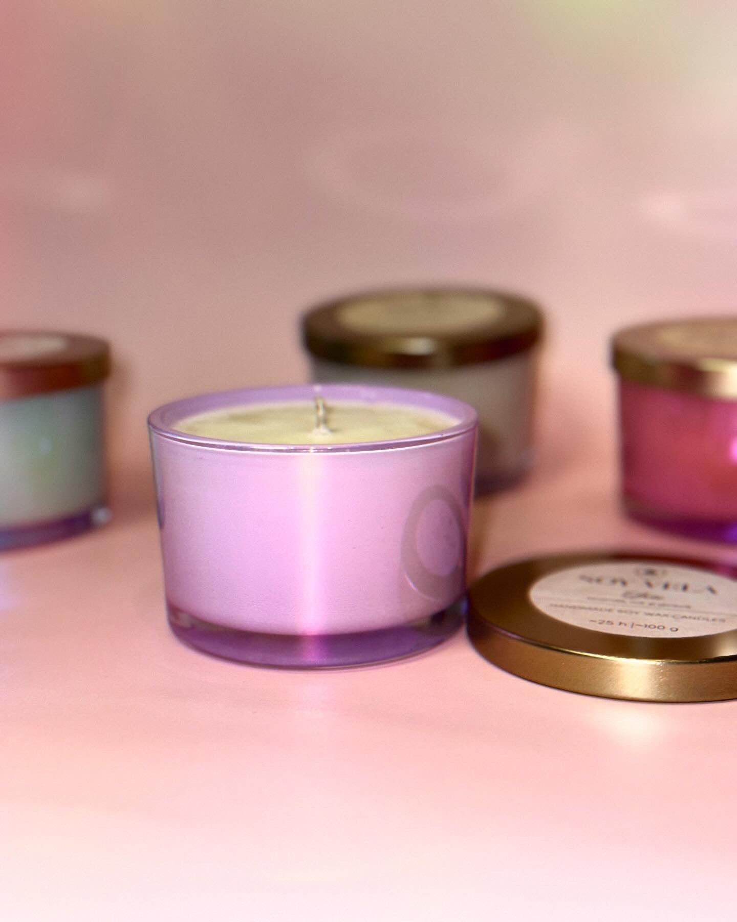 Lumânare Happiness lila SOY VELA