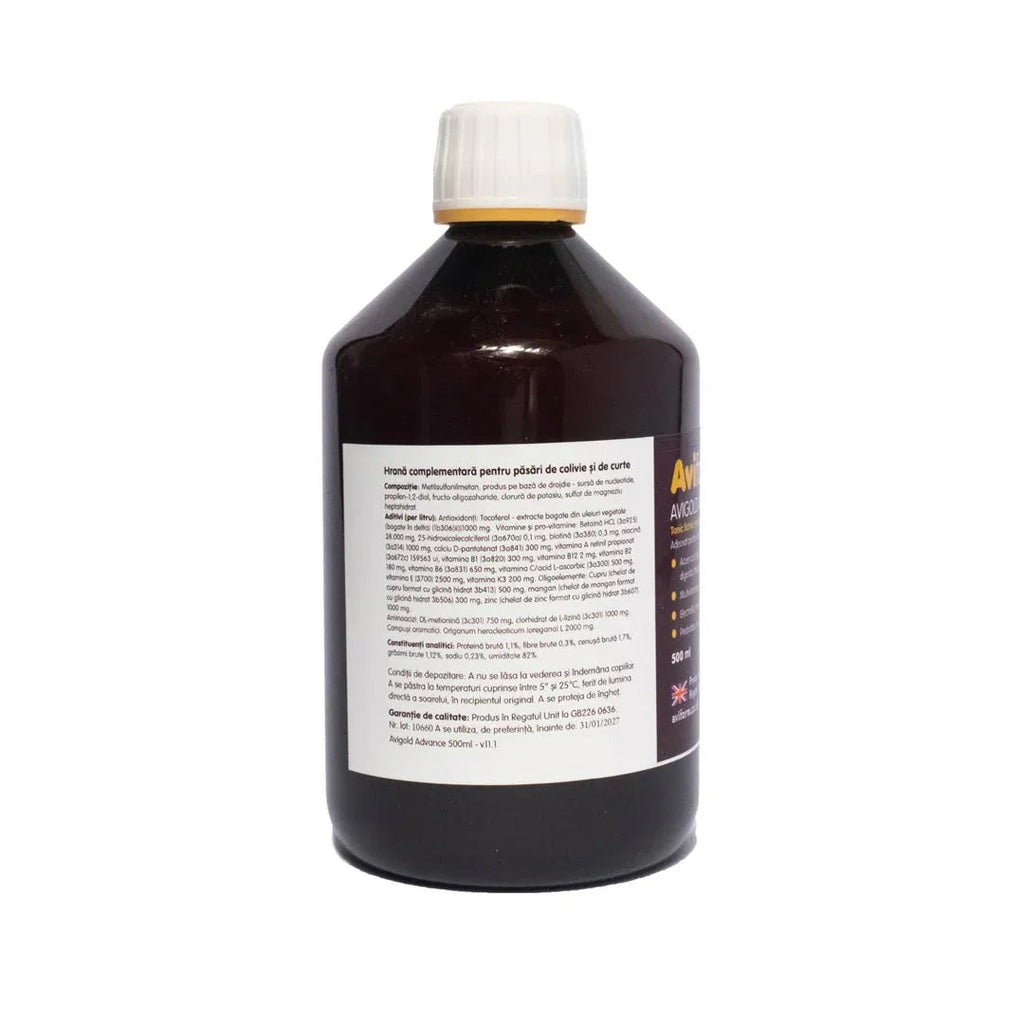Aviform Avigold Advance – tonic lichid vitamine, probiotice și aminoacizi pentru păsări DalisPet