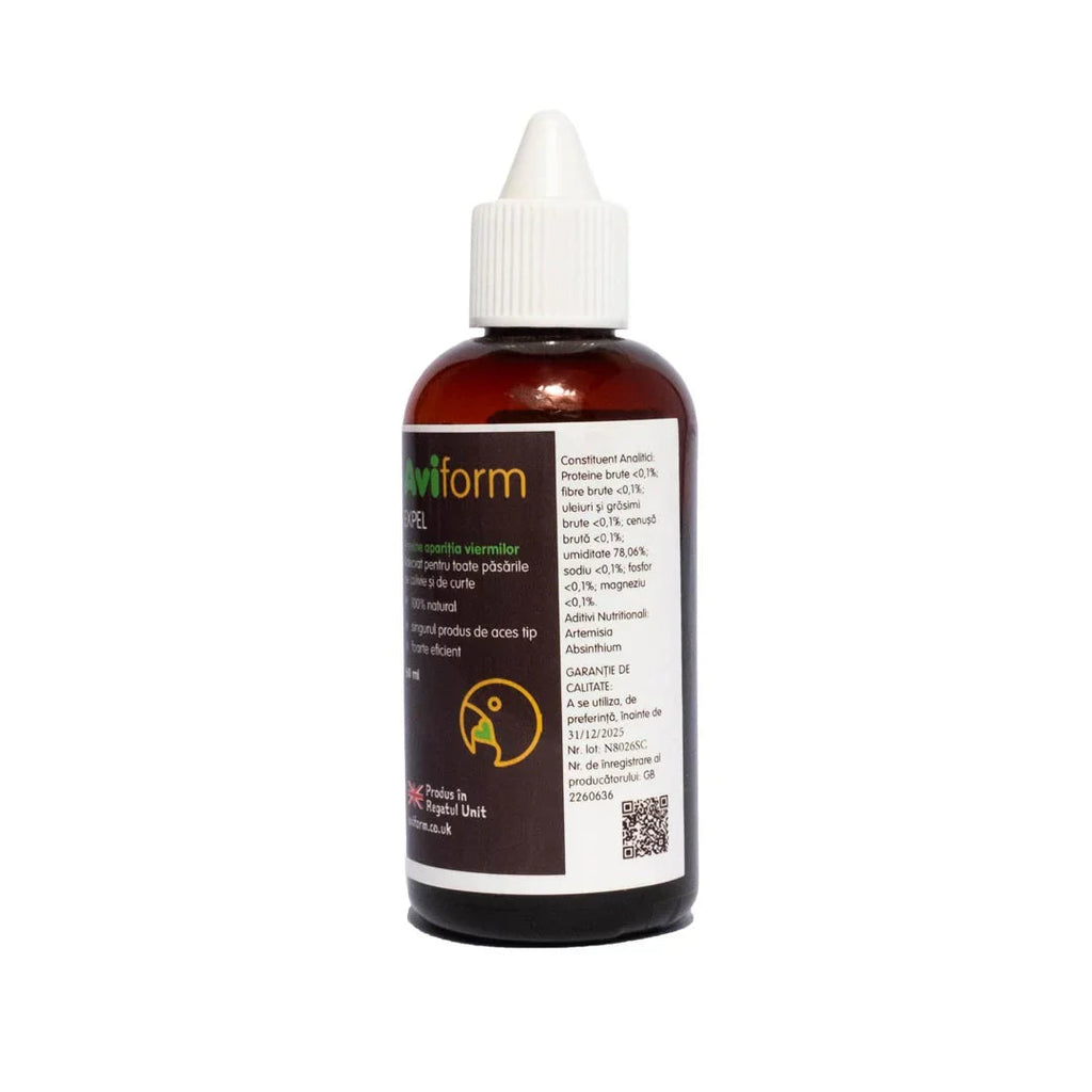Aviform Expel supliment natural antiparazitar intestinal pentru păsări 60 ml DalisPet