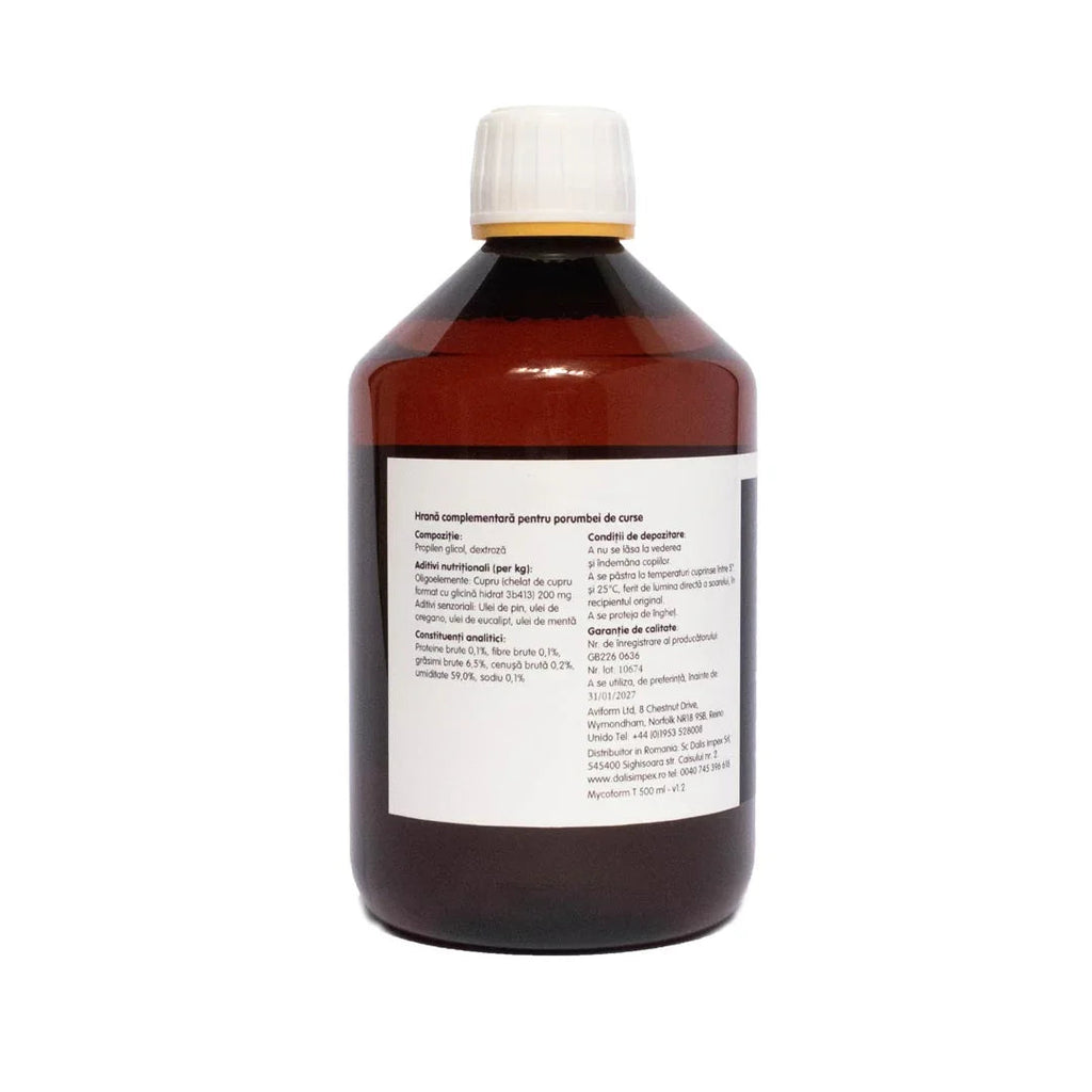 Aviform Mycoform-T – supliment respirator natural pentru porumbei 500 ml DalisPet