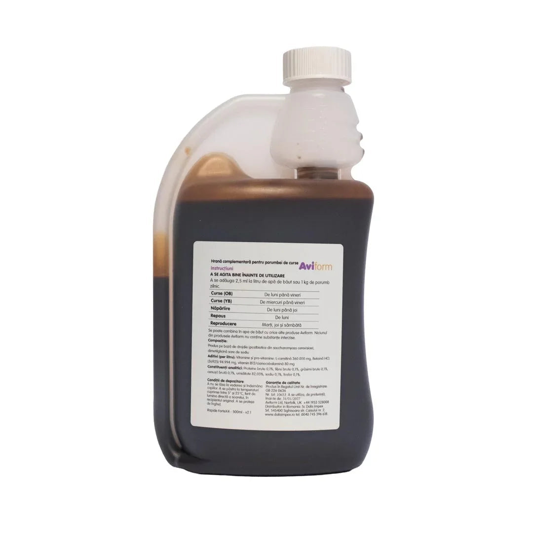 Rapide ForteX4 Aviform supliment energie și rezistență porumbei 500 ml DalisPet