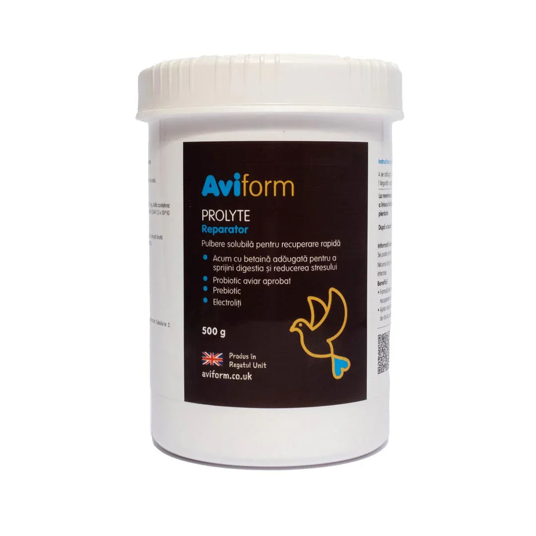 Aviform Prolyte probiotice și electroliți pentru recuperare porumbei 500 g DalisPet