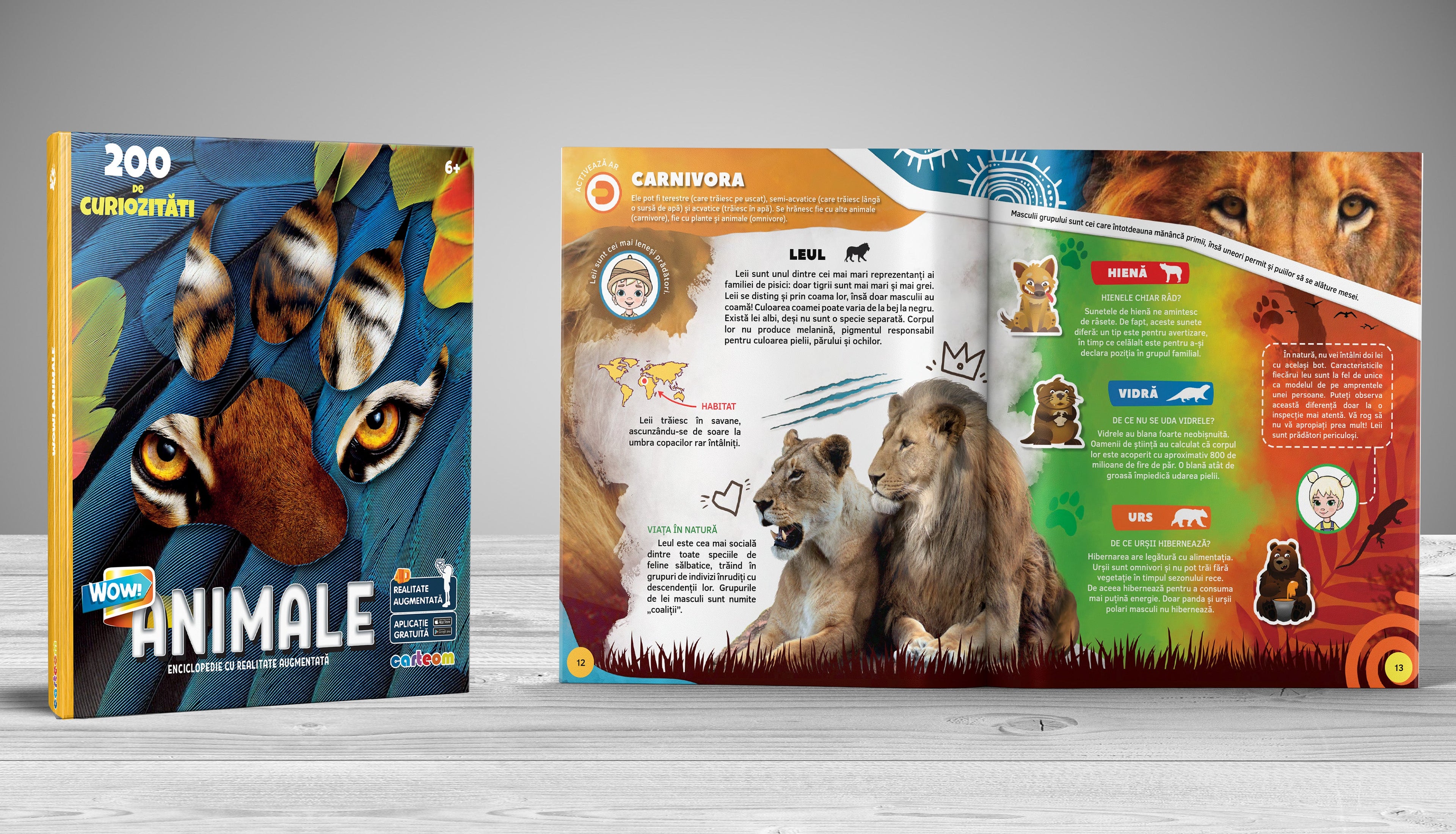 Animale - Enciclopedie cu Realitate Augmentată, 4D Carteom