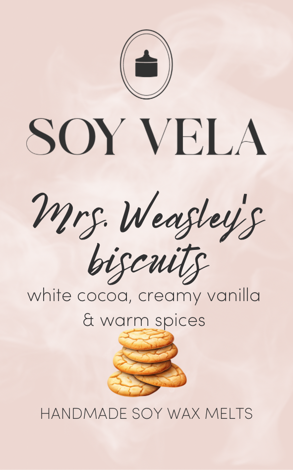 Ceară parfumată Mrs. Weasley's biscuits SOY VELA
