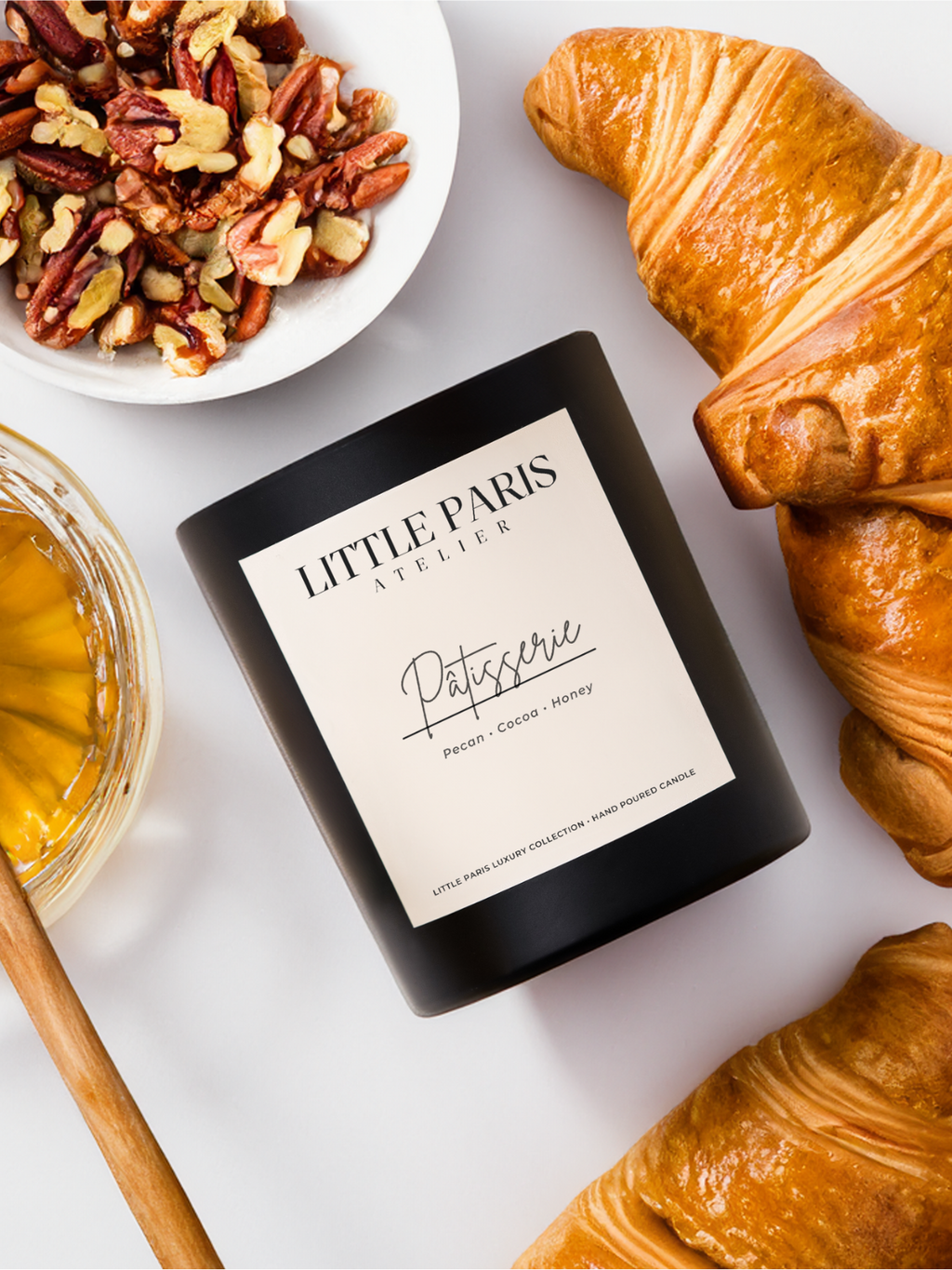 Lumânare parfumată Pâtisserie - Nuci Pecan • Cacao • Miere Little Paris Atelier
