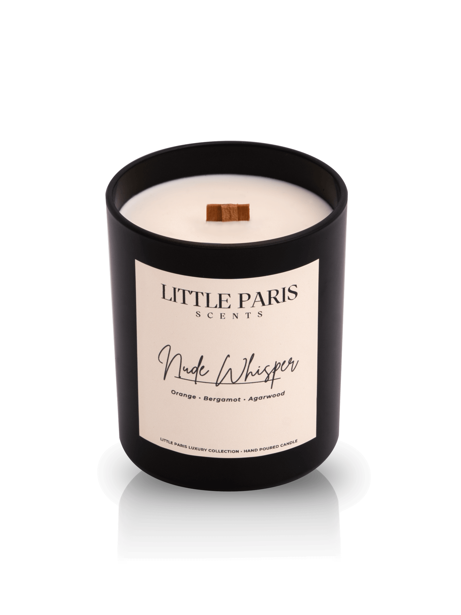 Lumânare parfumată Nude Whisper - Portocală • Bergamotă • Lemn de agar Little Paris Atelier