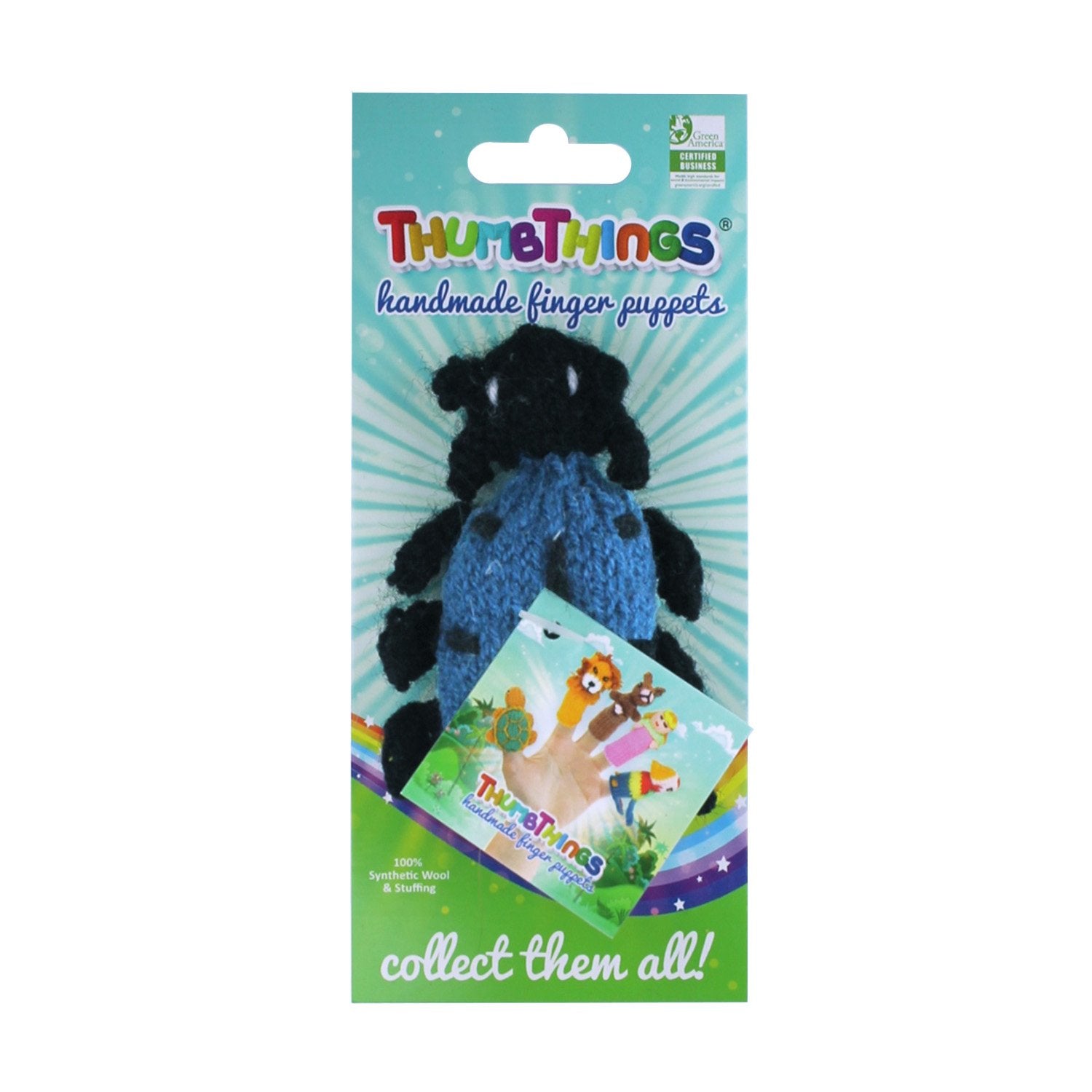 Blue Beetle Finger Puppet - Cart2u.ro