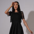 Bolero din dantela neagra Carolina D