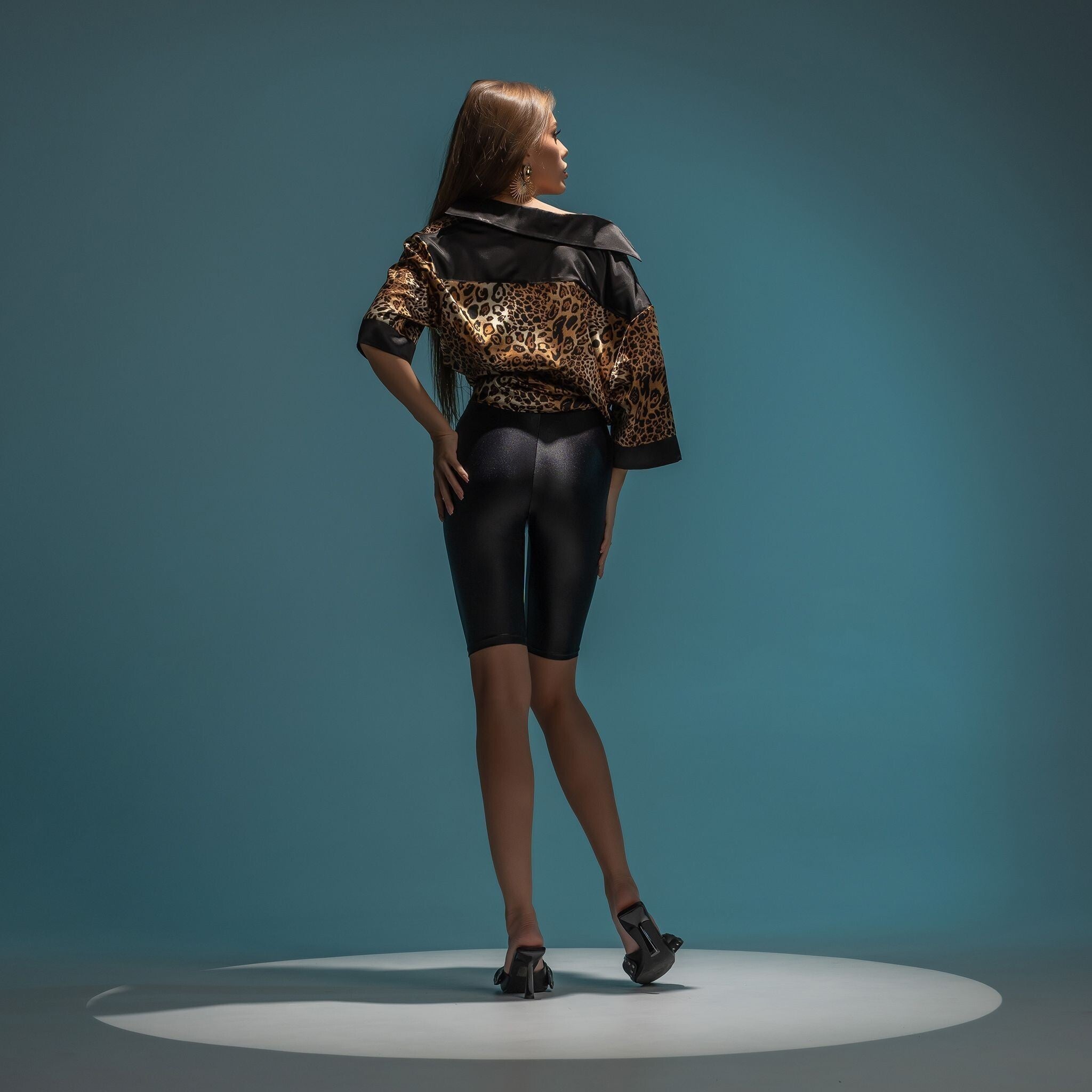 Camasa dama animal print oversized Savanah Carolina D
