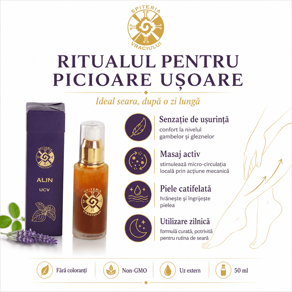 Ulei Natural pentru Varice și Circulație Venoasă – ALIN UCV Spiteria Vraciului