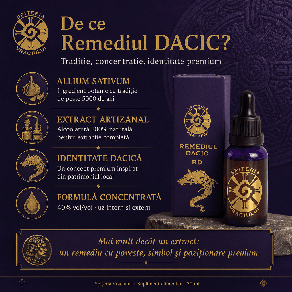 Remediu Natural Deparazitant și Antibiotic – Remediu Dacic RD | Extract de Aniu Spiteria Vraciului