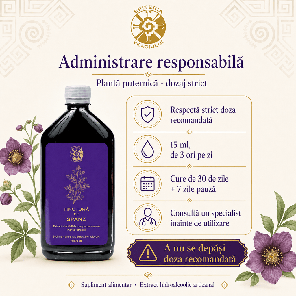 Tinctură de Spânz – Rețetă Străveche pentru Susținerea Organismului | 500ml Spiteria Vraciului