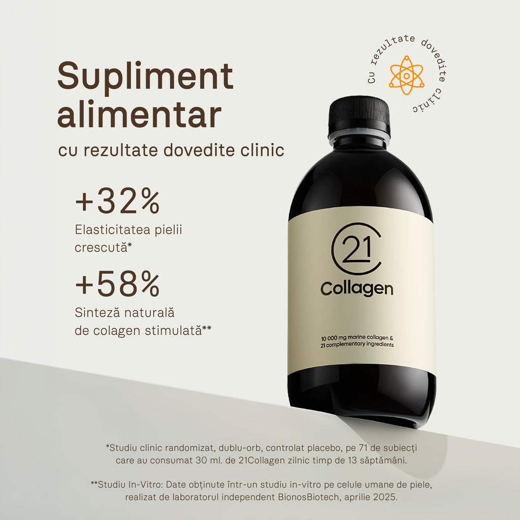 Colagen Marin Lichid Hidrolizat 480ml – 10000mg 21collagen.RO