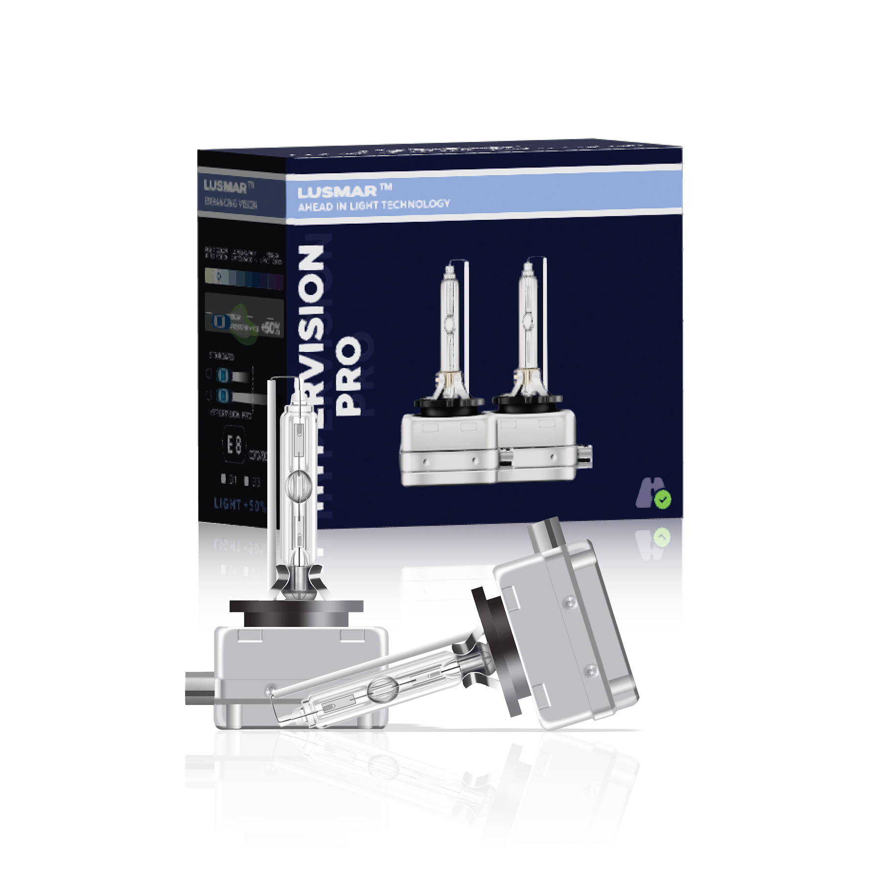 Kit XENON D3S LUSMAR™ 6000k 6400 lumeni 70W / set LEDUL.ro