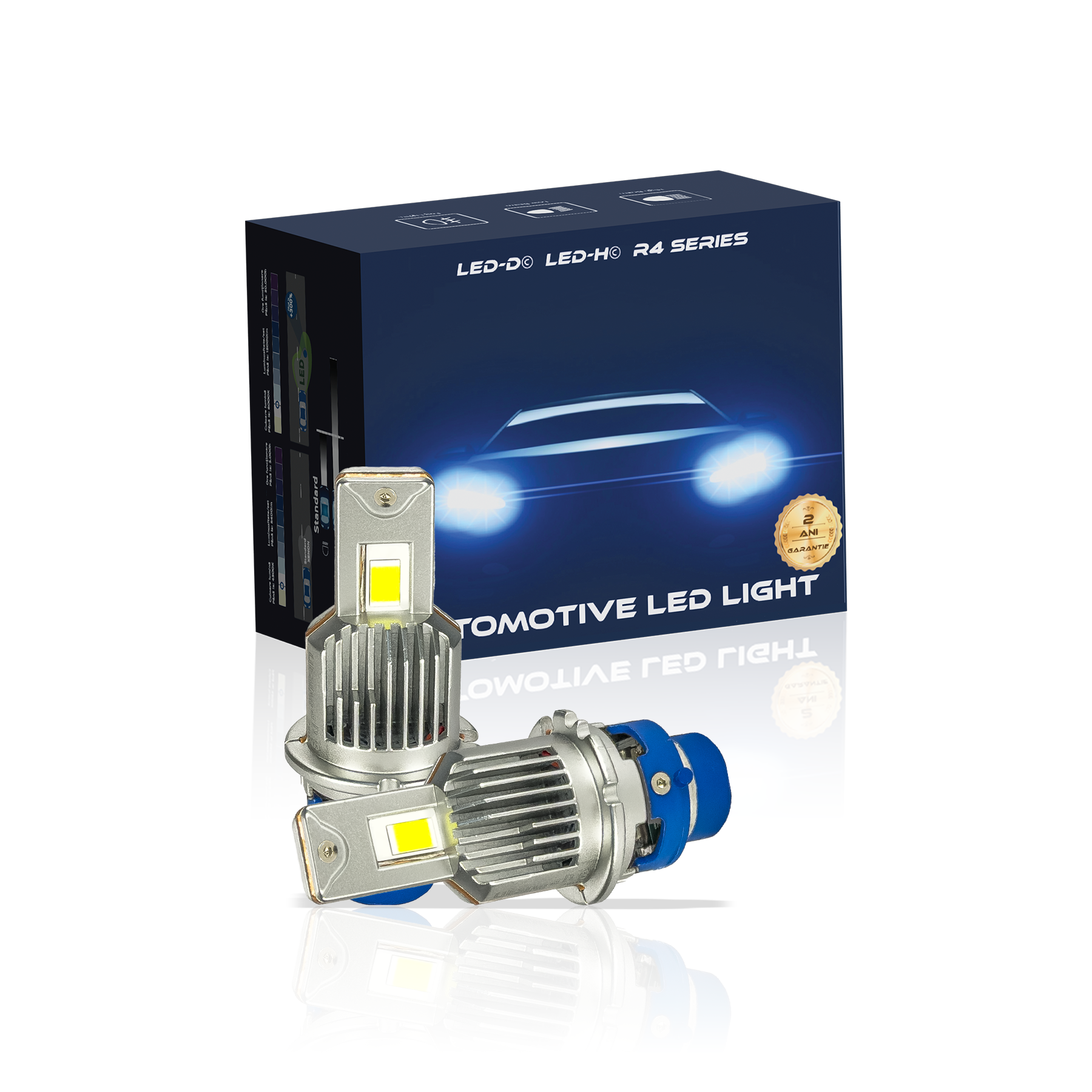 Kit LED D4S | D4R LUSMAR™ LED-D© 6000k 10000 lumeni 70W / set Canbus - fara eroare LEDUL.ro