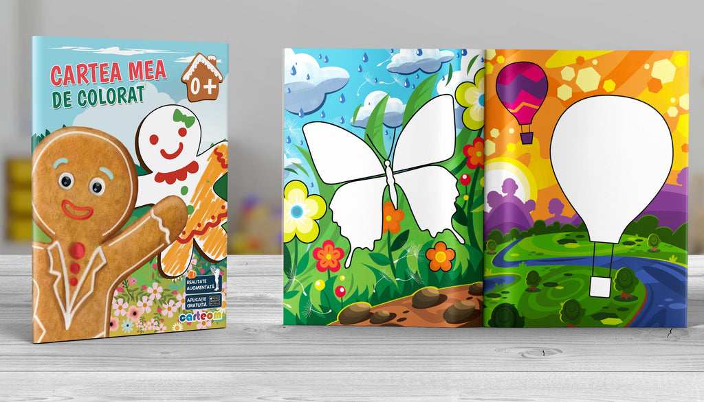 Cartea Mea de Colorat - cu Realitate Augmentată, 4D Carteom