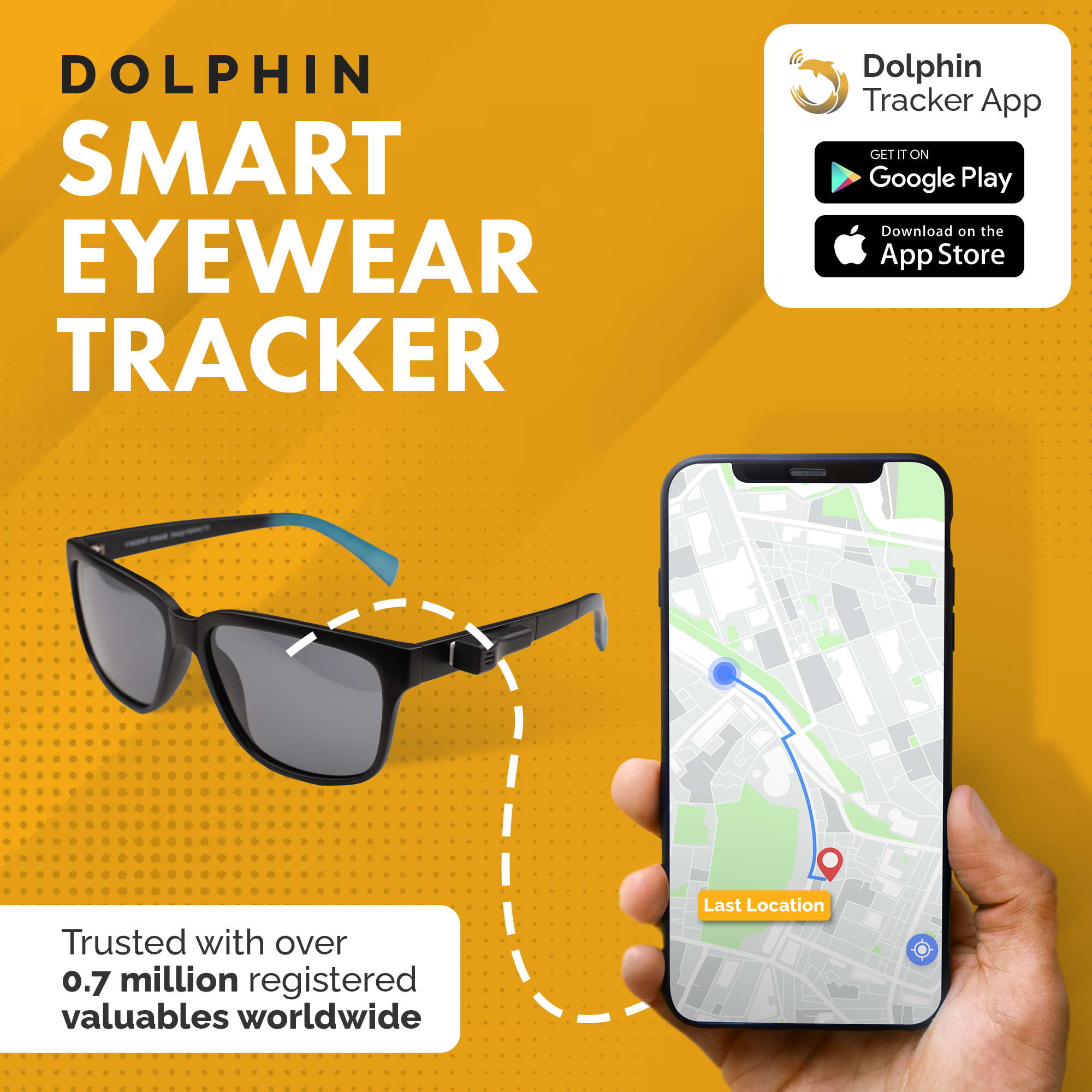 Dolphin Eyewear Finder for Android – Bluetooth Tracker for Glasses - Cart2u.ro
