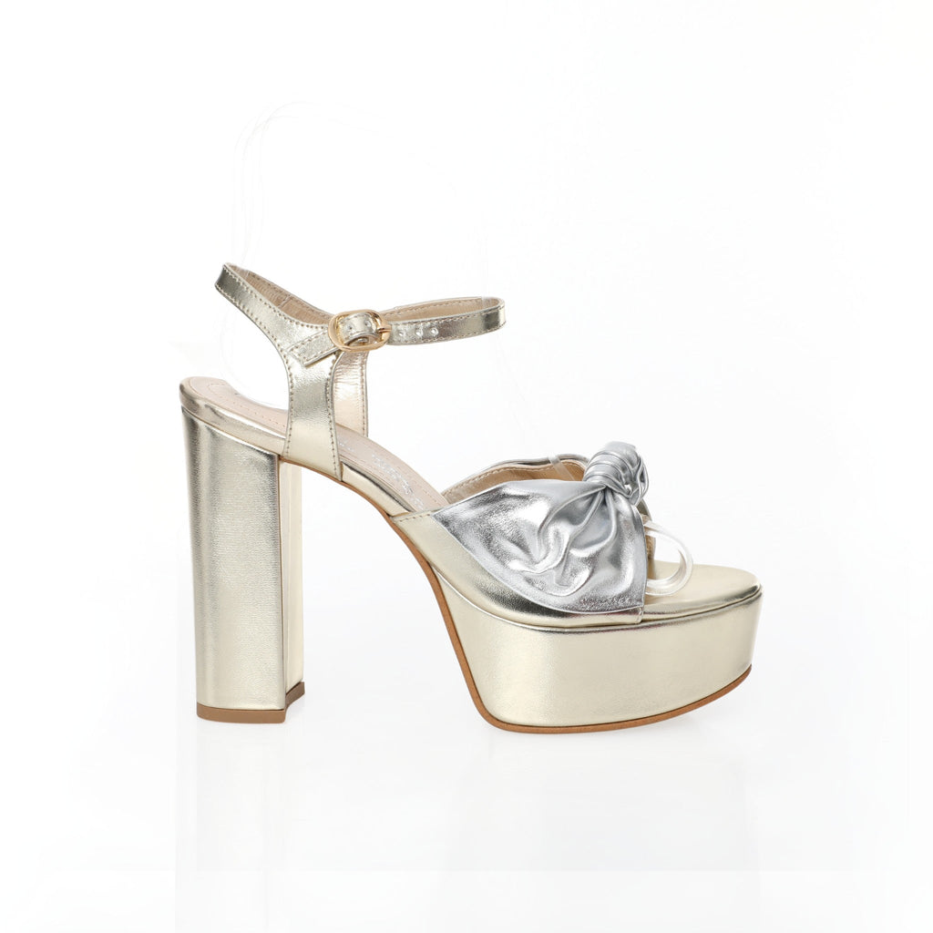 Platform Sandal Doré | Bi-Metallic FARFA