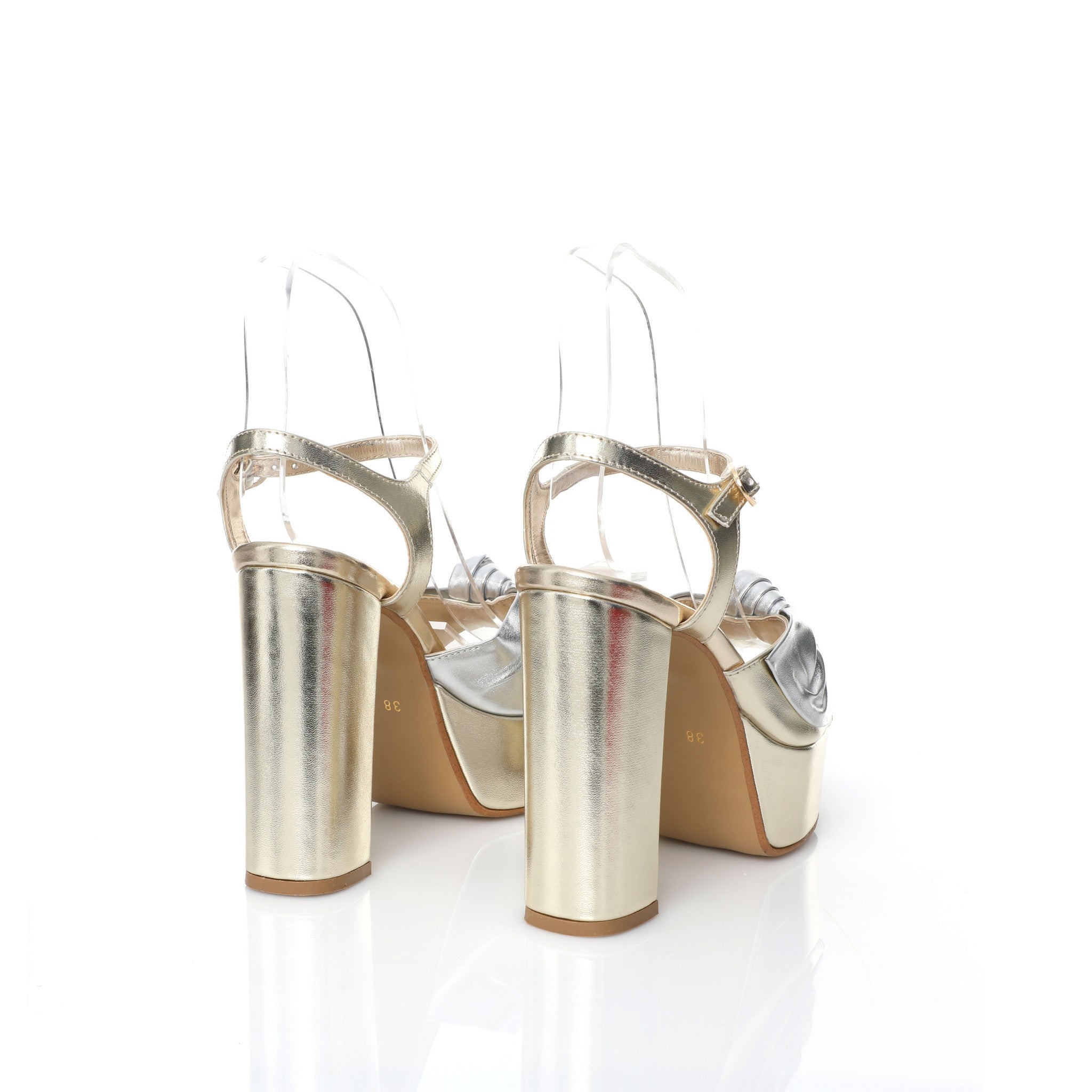 Platform Sandal Doré | Bi-Metallic FARFA