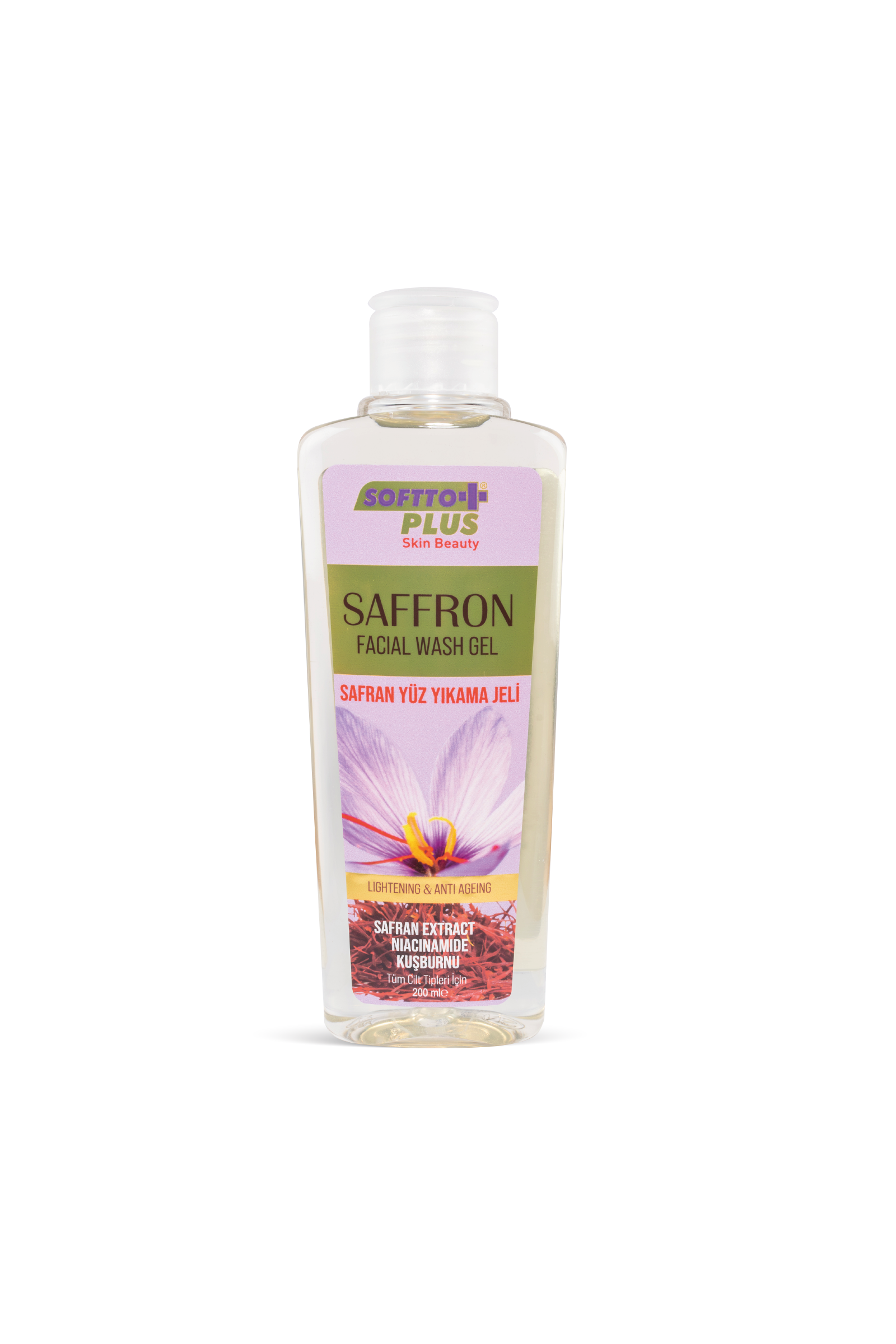 Gel De Curățare Față Cu Șofran - 200 ml CRABLAND
