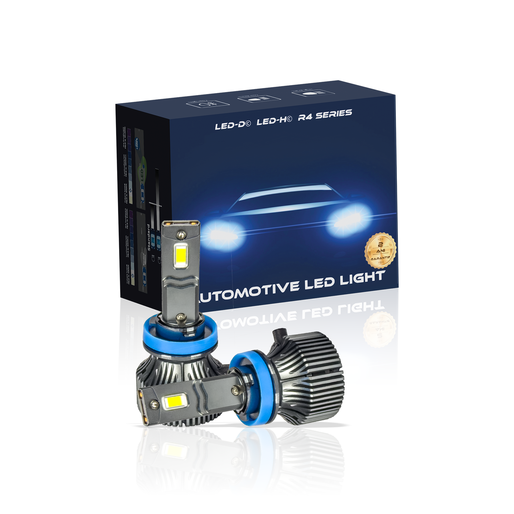 Kit led H8 H9 H11 H16 LUSMAR™ LED-H© 6000k 15000 lumeni 110W/set Canbus - fara eroare LEDUL.ro