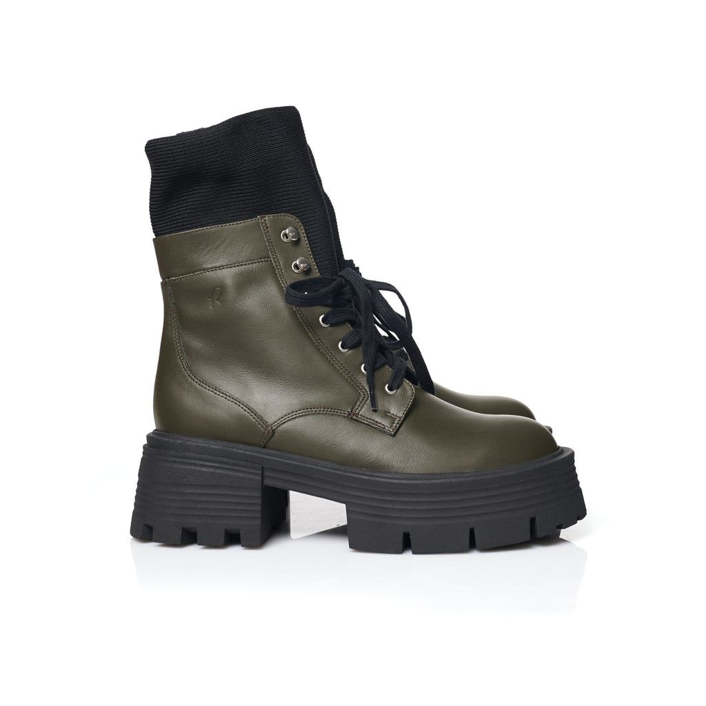 Brodequin Vert | Chaussette FARFA