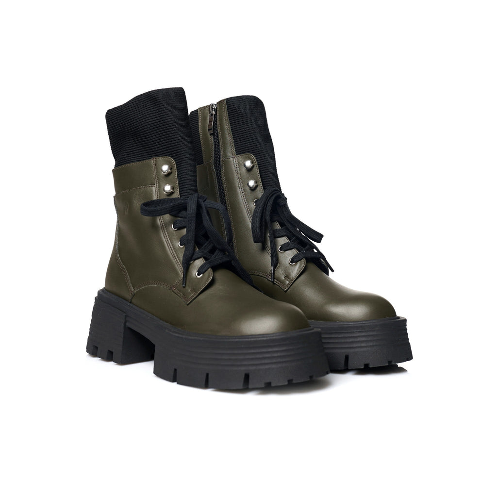 Brodequin Vert | Chaussette FARFA
