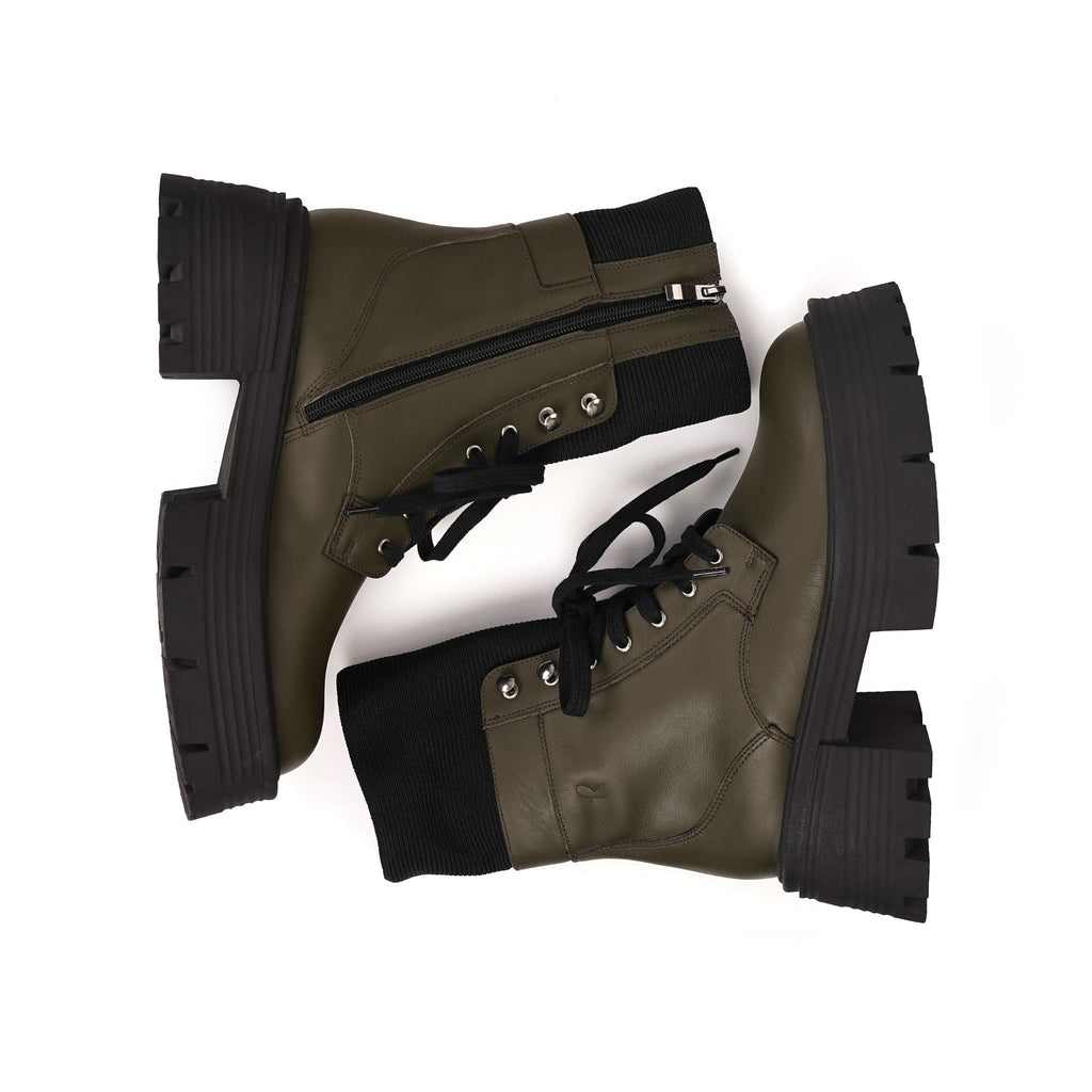 Brodequin Vert | Chaussette FARFA