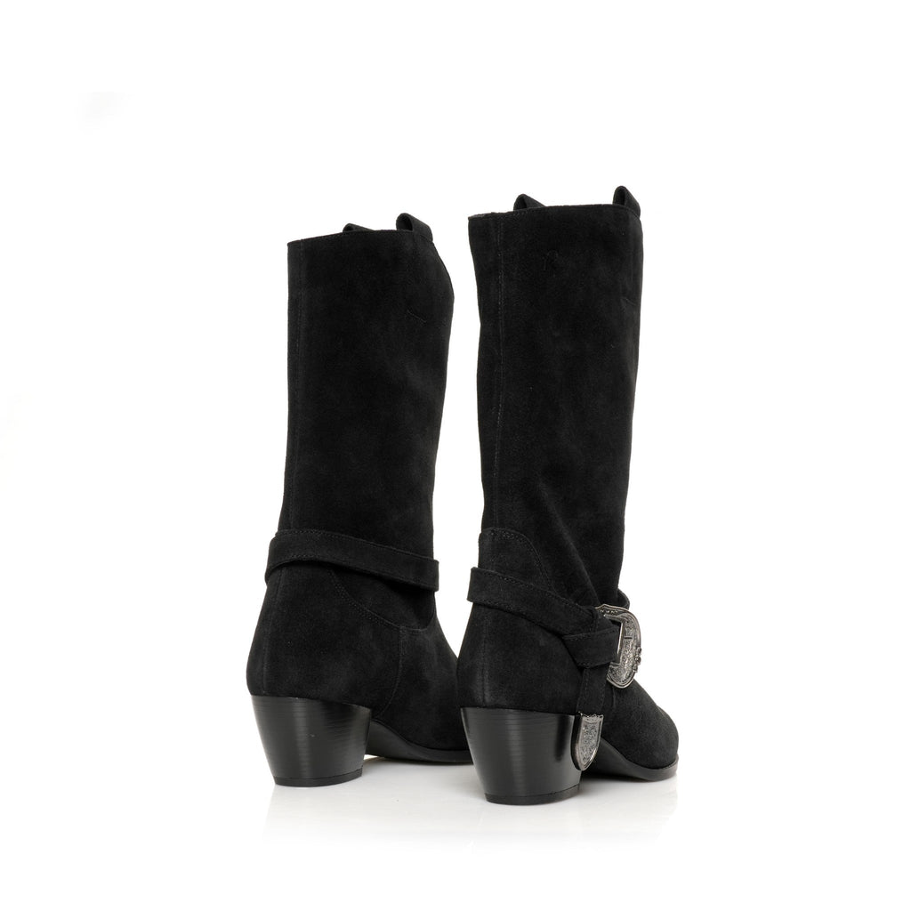 Santiag Noir Suede FARFA