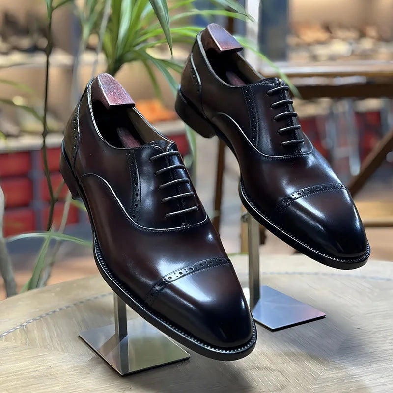 Summer New Men's Leather Shoes - Business Formal, Three-Joint - Cart2u.ro