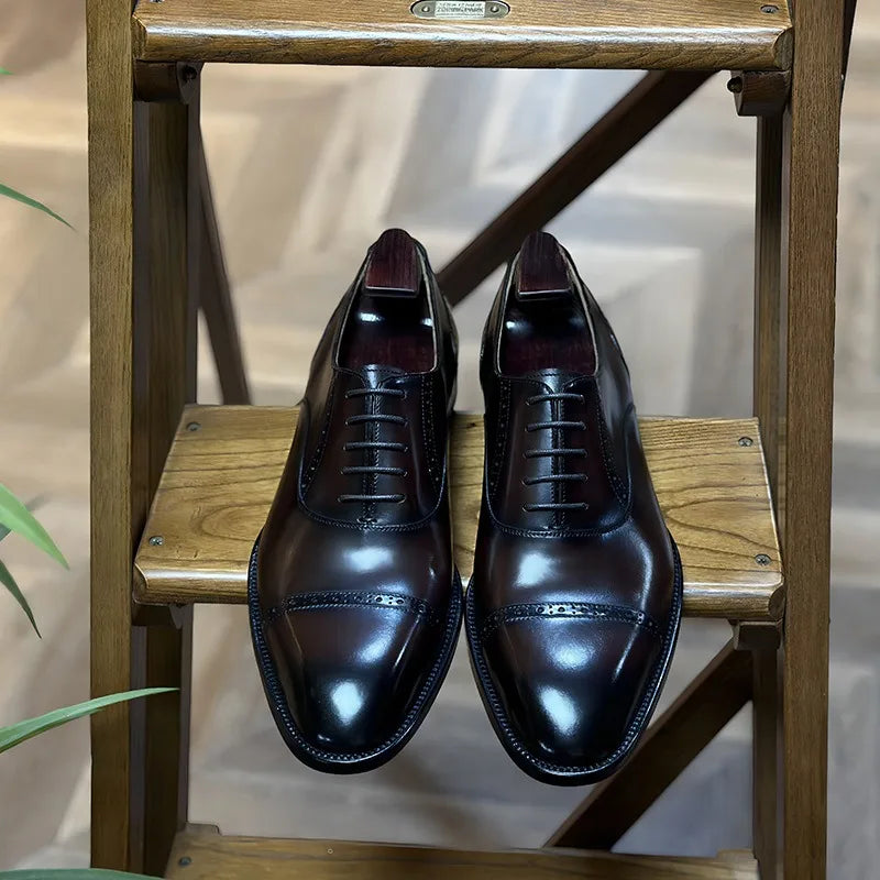 Summer New Men's Leather Shoes - Business Formal, Three-Joint - Cart2u.ro