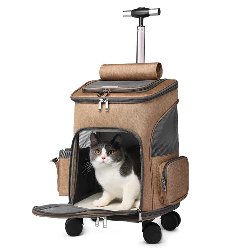 Large Capacity Portable Pet Backpack Adjustable Lightweight Breathable - Cart2u.ro