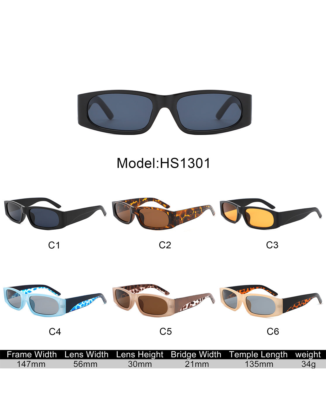 Talon - Rectangle Narrow Retro Square Fashion Sunglasses - Cart2u.ro